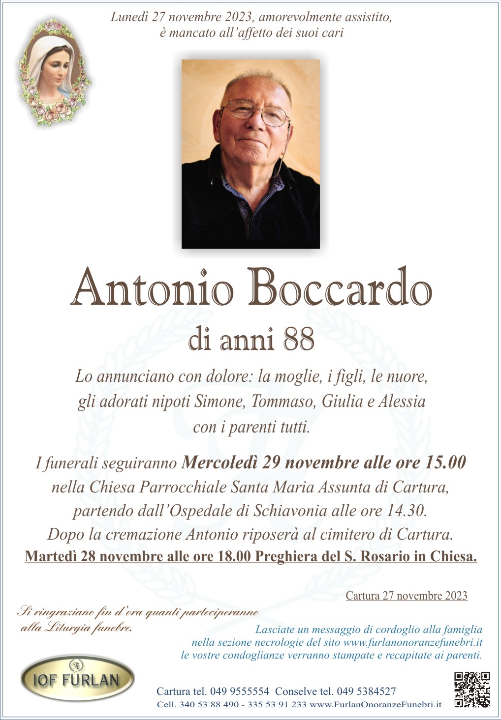 Epigrafe Antonio Boccardo