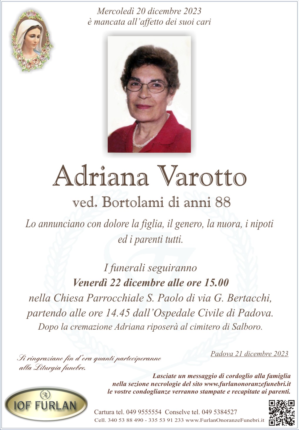 Epigrafe Adriana Varotto