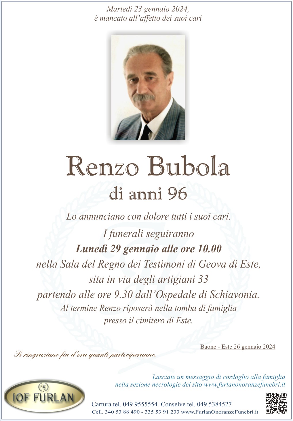 Epigrafe Renzo Bubola