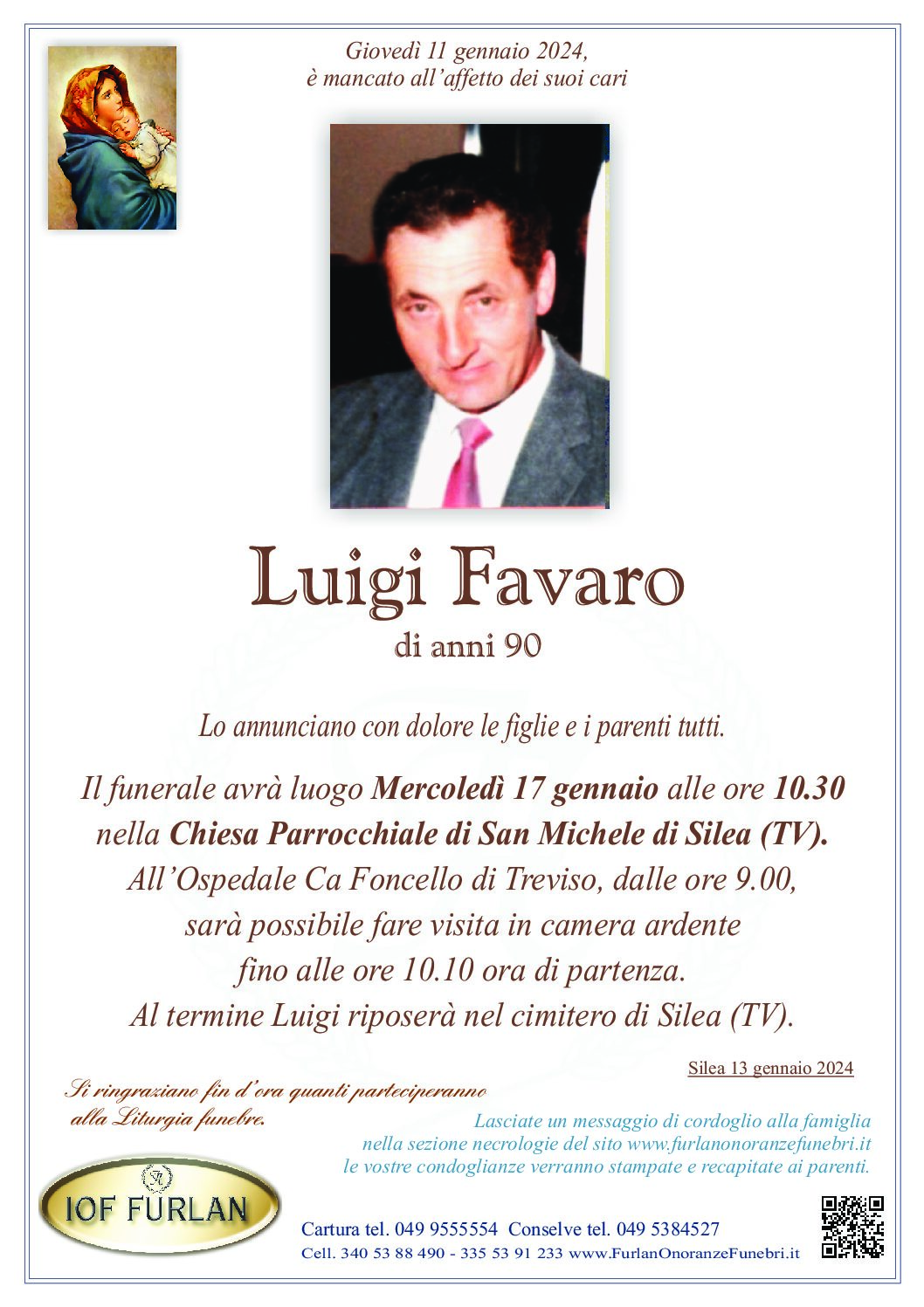 Epigrafe Luigi Favaro