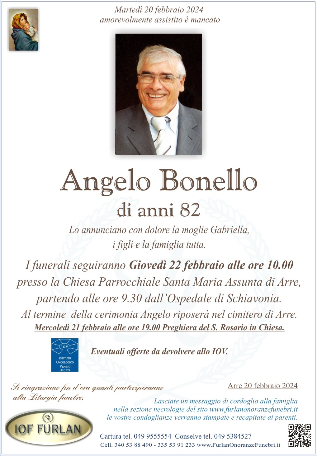 Epigrafe Angelo Bonello