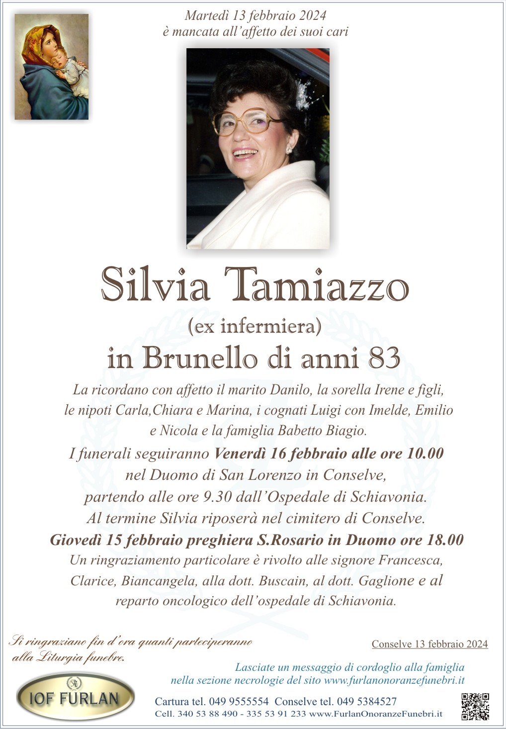 Epigrafe Silvia Tamiazzo