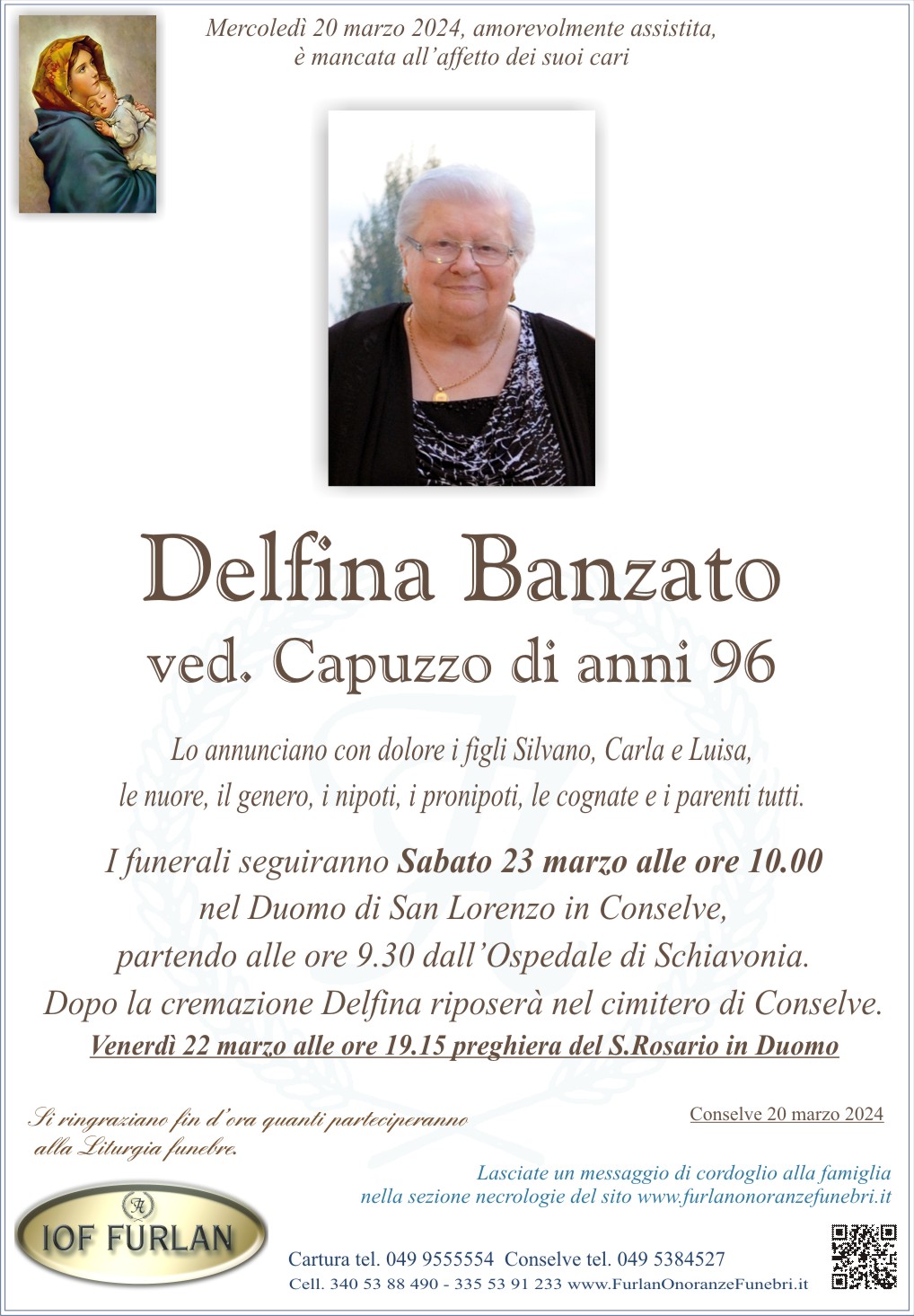 Epigrafe Delfina Banzato