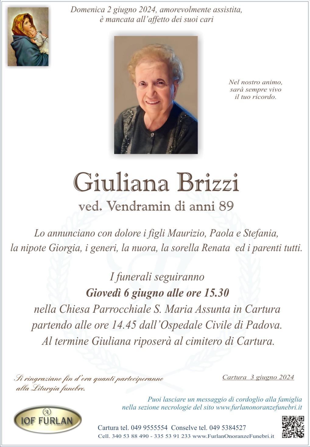 Epigrafe Giuliana Brizzi