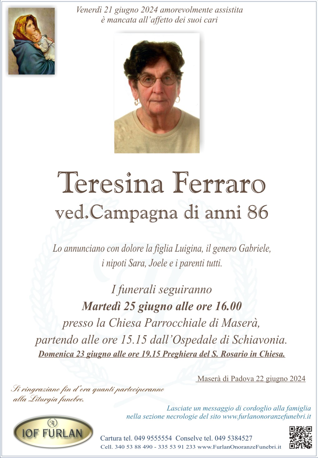 Epigrafe Teresina Ferraro