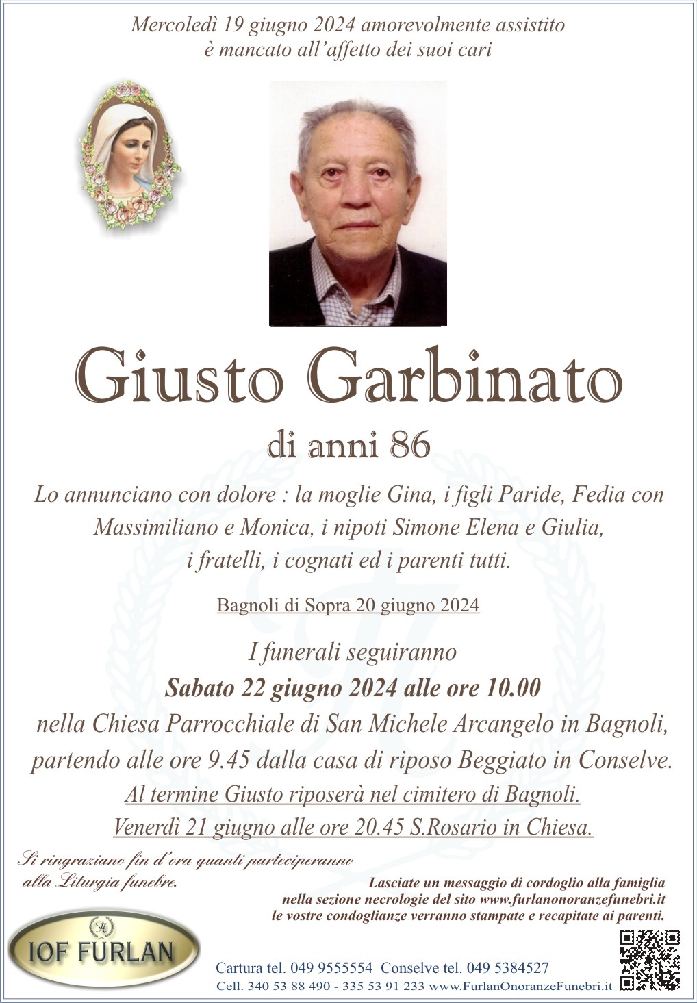 Epigrafe Giusto Garbinato