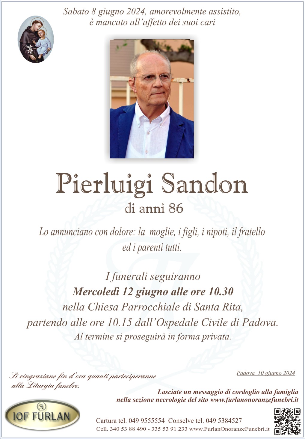 Epigrafe Pierluigi Sandon