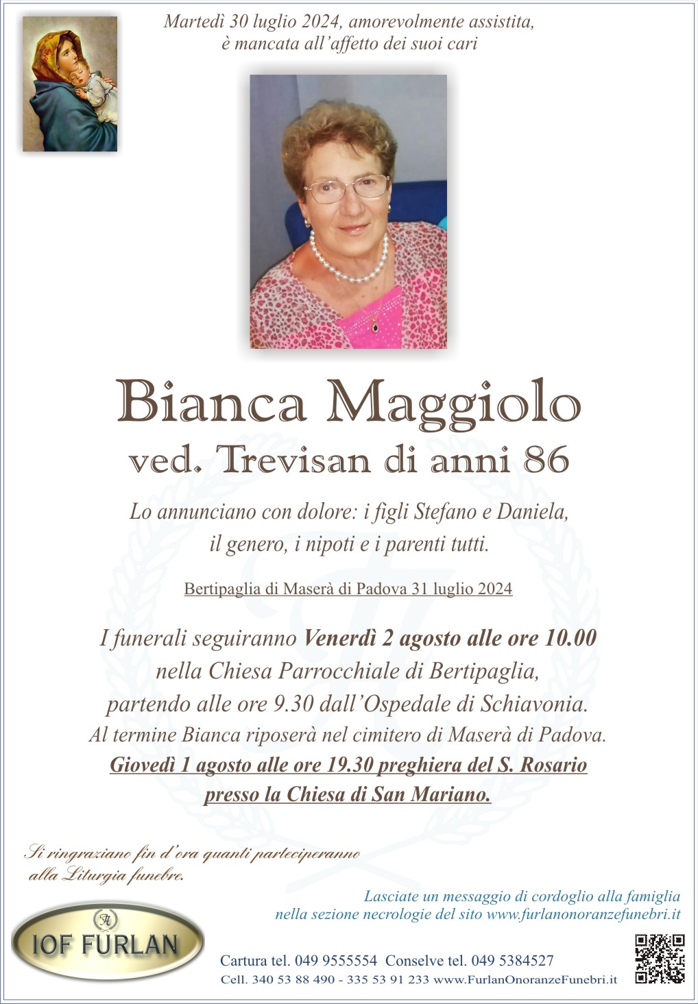 Epigrafe Bianca Maggiolo