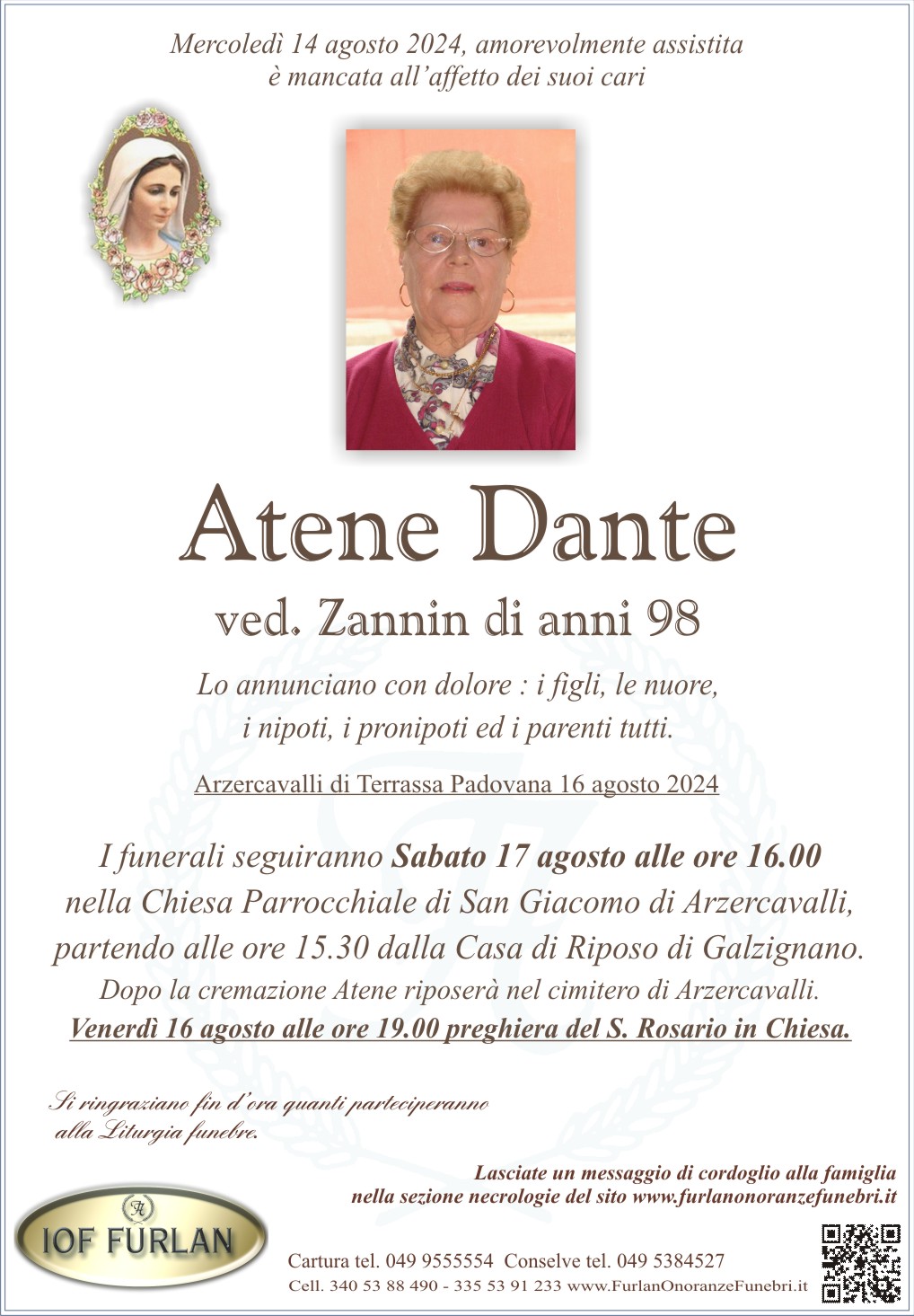 Epigrafe Atene Dante