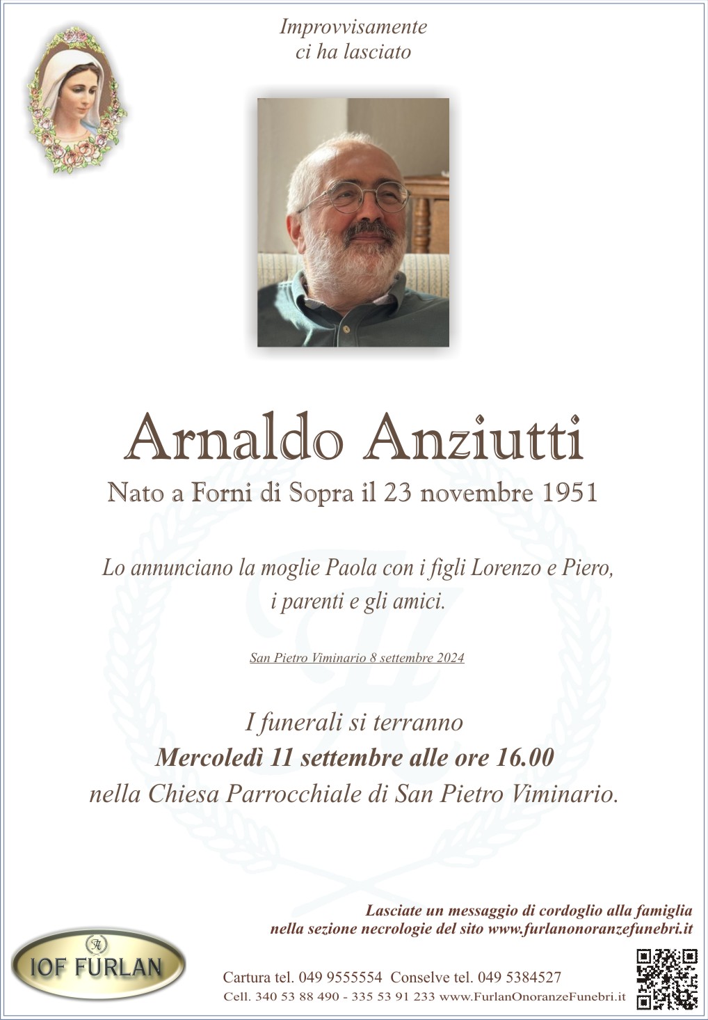 Epigrafe Arnaldo Anziutti