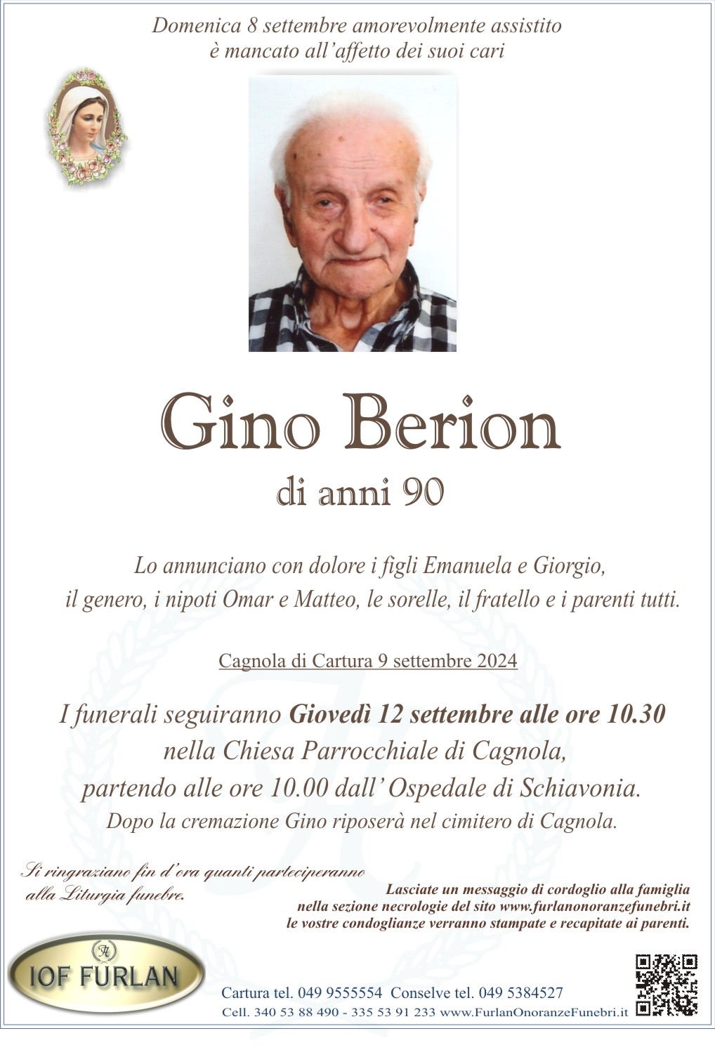 Epigrafe Gino Berion