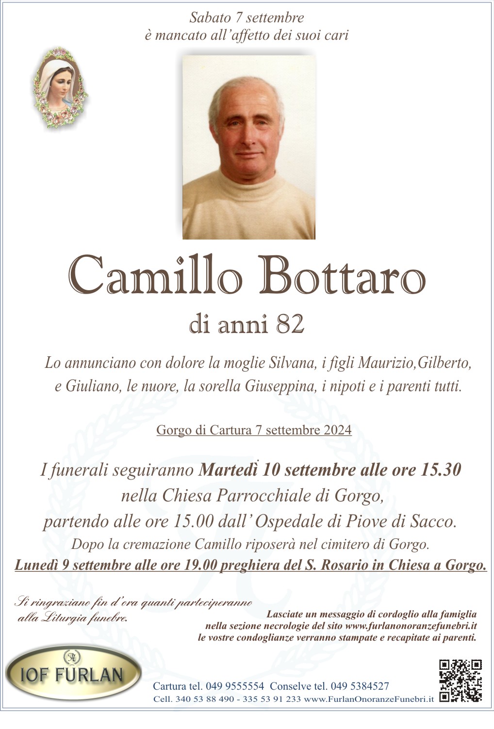 Epigrafe Camillo Bottaro