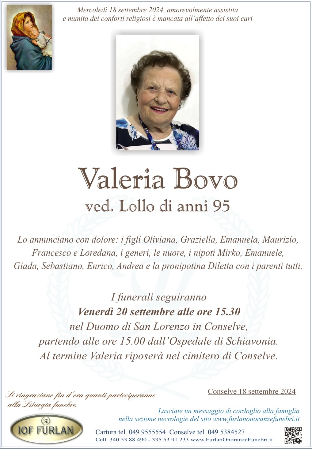 Epigrafe Valeria Bovo