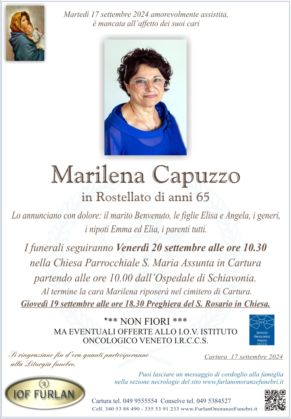 Epigrafe Marilena Capuzzo