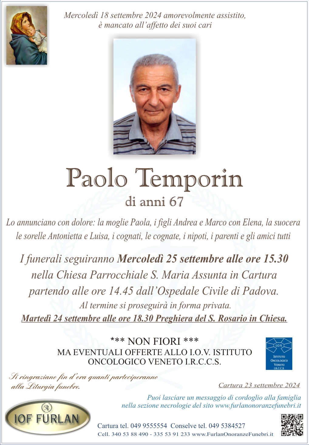 Epigrafe Paolo Temporin